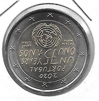 Monedas - Euros - 2€ - Portugal - 2020 - SC - 75 Aniversario de la ONU - Click en la imagen para cerrar