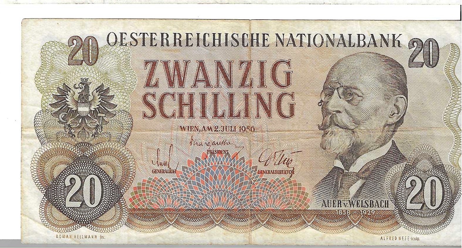 Billetes - Europa - Austria - 151 - MBC - 1985 - 500 shillings - Num.ref: G192991M