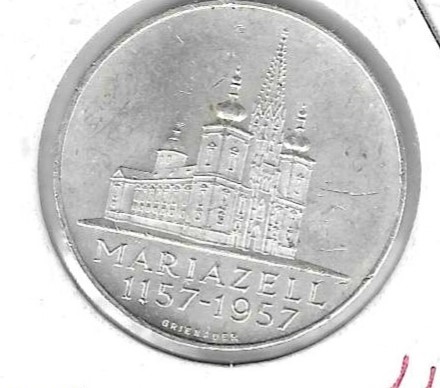 Monedas - Europa - Austria - 2883 - 1957 - 25 shilling - plata - Click en la imagen para cerrar