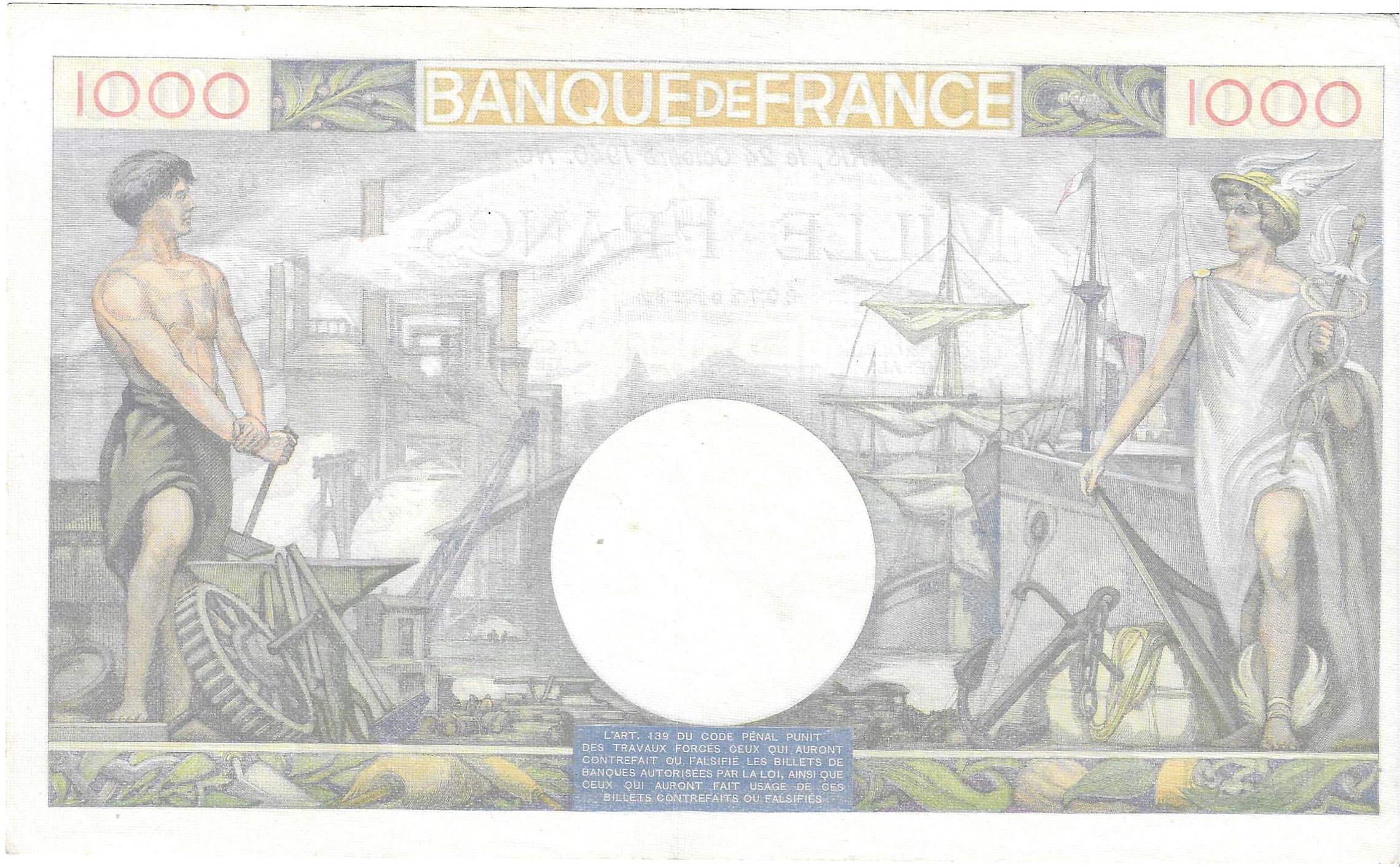 Billetes - Europa - Francia -  - EBC - 1940 - 1000 francos - Num.ref: Q291