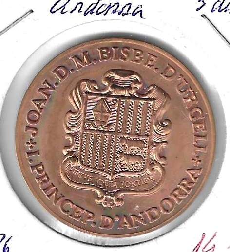 Monedas - Europa - Andorra - 29 - 1986 - 5 diner - plata - Click en la imagen para cerrar