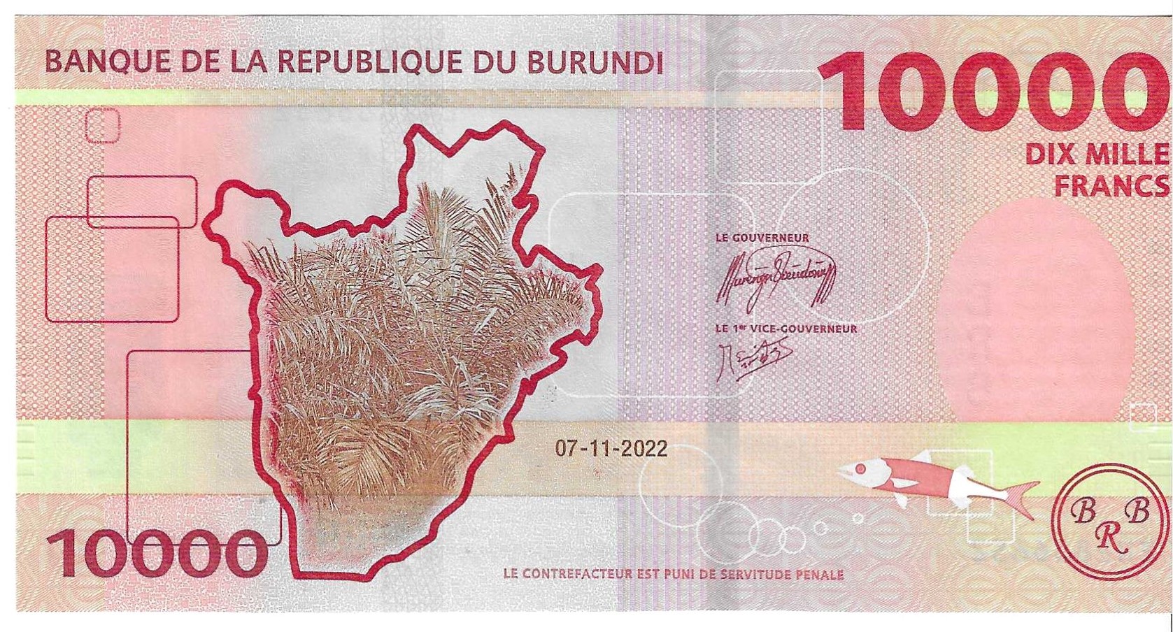 Billetes - Africa - Burundi - W59 - SC - 2022 - 10000 francs - Num.ref: EN2886652