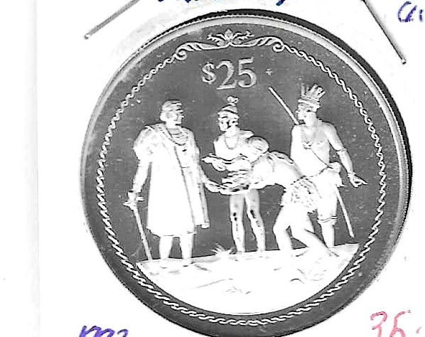 Monedas - America - Islas Virgenes - 111 - 1992 - 25 dolares - plata - PROOF - Click en la imagen para cerrar