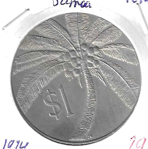 Monedas - Oceania - Samoa - 19 - 1974 - 1 Tala - Click en la imagen para cerrar