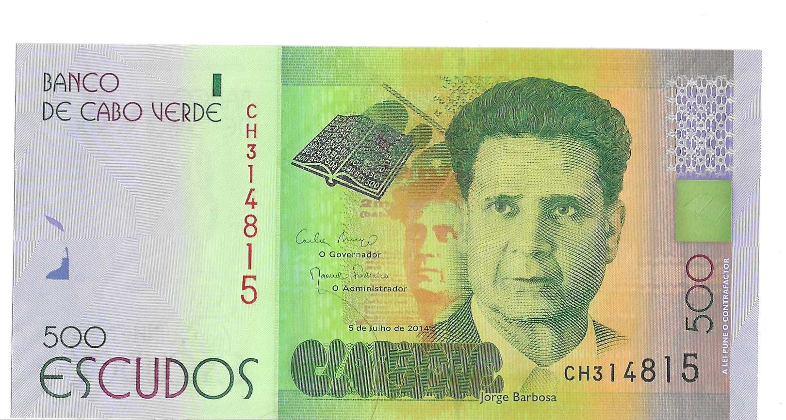 Billetes - Africa - Cabo Verde - 72 - SC - 2014 - 500 escudos - Num.ref: CH314815