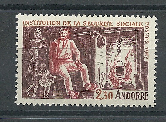 Andorra - Correo Francés - Series completas - ** - 1967 - 203 - Click en la imagen para cerrar