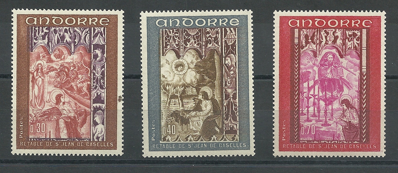 Andorra - French Post - Complete series - ** - 1969 - 218/20