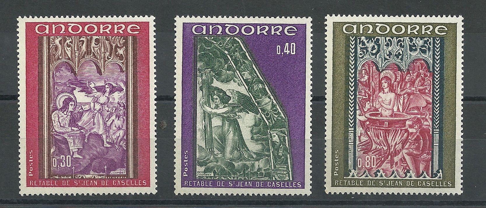Andorra - French Post - Complete series - ** - 1970 - 226/28