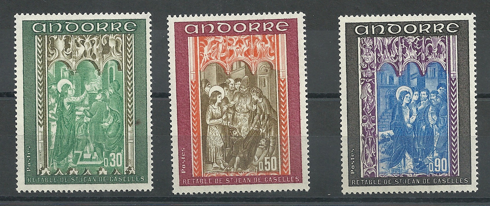 Andorra - French Post - Complete series - ** - 1971 - 235/37