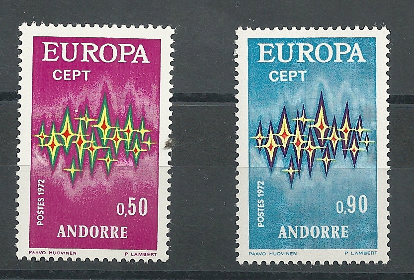 Andorra - French Post - Complete sets - ** - 1972 - 238/39