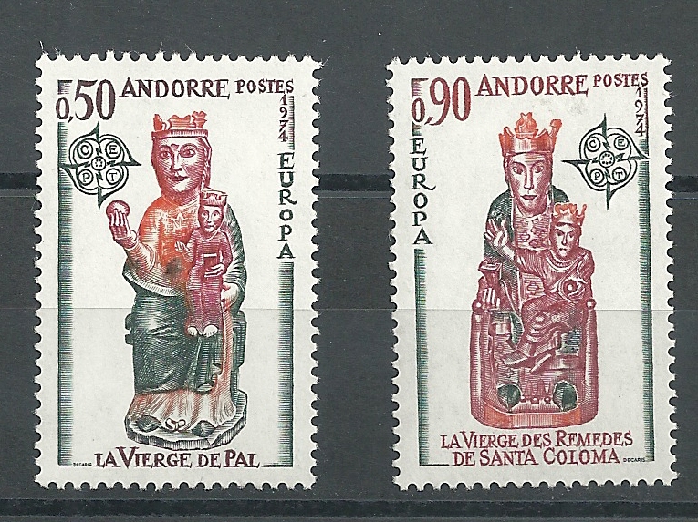 Andorra - French Post - Complete sets - ** - 1974 - 258/59