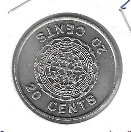 Monedas - Oceania - Islas Salomon - 5 - 1977 - 20 ct - Click en la imagen para cerrar
