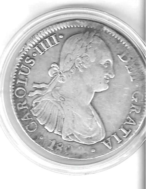 Monedas - España - Carlos IV (1788 - 1808) - 965 - 1800 - 8 reales - Potosi - FM - plata