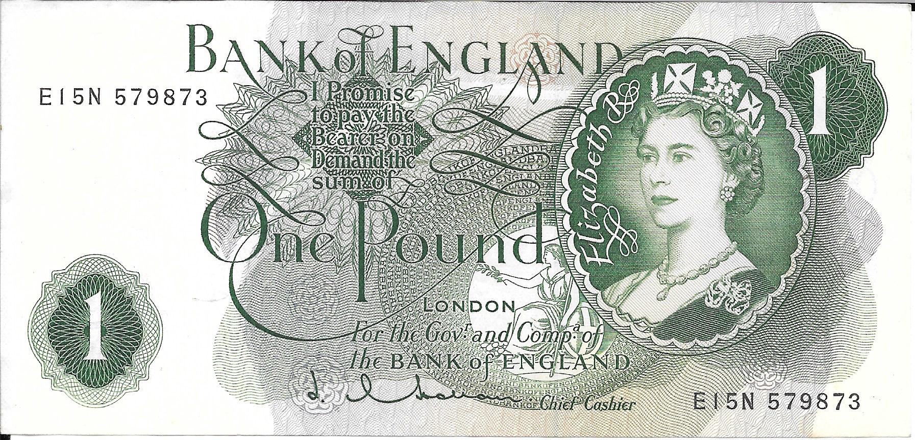 Billetes - Europa - Inglaterra - 374c - mbc+ - Pound - Num.ref: E15N579873