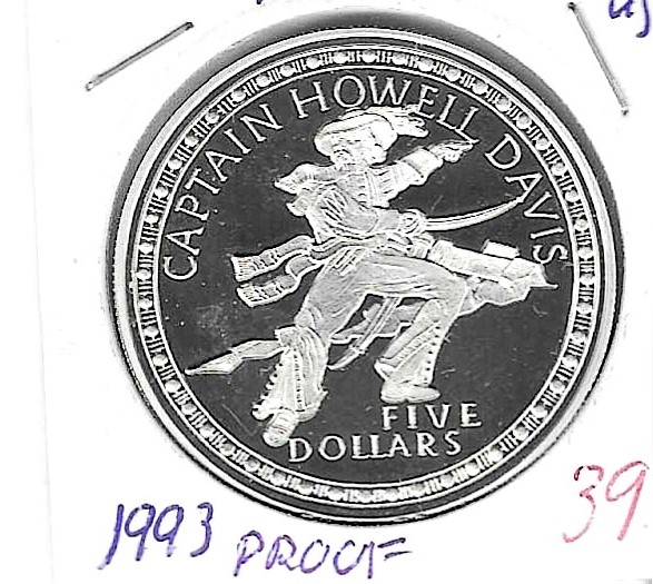 Monedas - America - Bahamas - 159 - 1993 - 5 dolar - plata - Click en la imagen para cerrar
