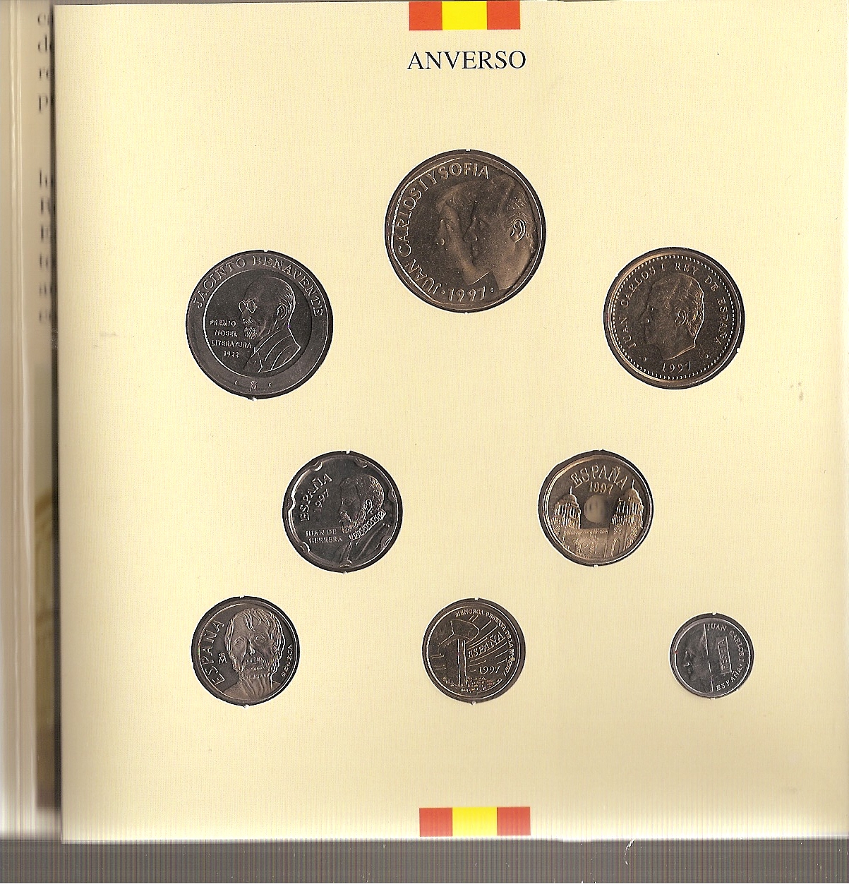 Espagne - Juan Carlos I (pesetas) - Coffrets officiels - Année 1997 - collection annuelle