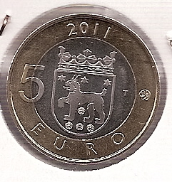 5€ - Finlandia - Año 2011 - Nudos - Click en la imagen para cerrar