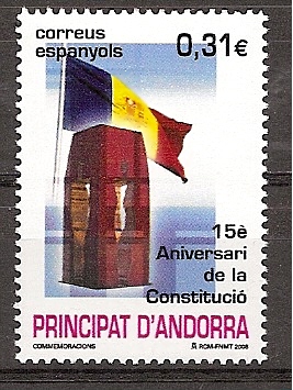 Sellos - Países - Andorra - Correo Español - Series completas - 2008 - 354 - ** - Click en la imagen para cerrar