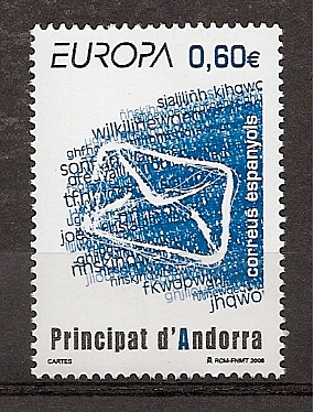 Sellos - Países - Andorra - Correo Español - Series completas - 2008 - 355 - ** - Click en la imagen para cerrar