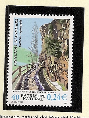 Sellos - Países - Andorra - Correo Español - Series completas - 2001 - 286 - ** - Click en la imagen para cerrar