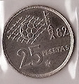 Monedas - España - Juan Carlos I (pesetas) - 1980 *80 (futb) - 025 pesetas