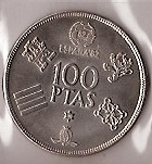 Monedas - España - Juan Carlos I (pesetas) - 1980 *80 (futb) - 100 pesetas