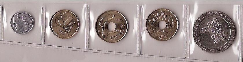 Monedas - España - Juan Carlos I (pesetas) - 1991 - Año completo - Click en la imagen para cerrar