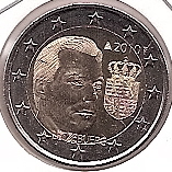 2€ - Luxemburgo - SC - Año 2010 - Duque y escudo