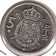 Monedas - España - Juan Carlos I (pesetas) - 1975 *78 - 005 pesetas - Click en la imagen para cerrar