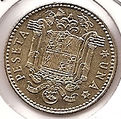 Monedas - España - Juan Carlos I (pesetas) - 1975 *78 - 001 peseta - Click en la imagen para cerrar
