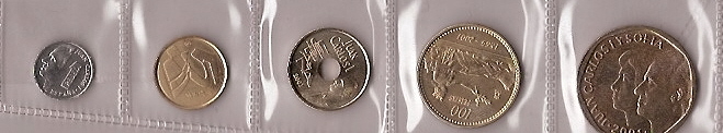 Monedas - España - Juan Carlos I (pesetas) - 2001 - Año completo - Click en la imagen para cerrar