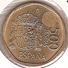 Juan Carlos I (pesetas) - 1996 - 500 pesetas - Click en la imagen para cerrar