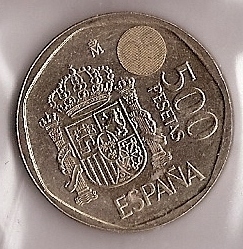 Monedas - España - Juan Carlos I (pesetas) - 1995 - 500 pesetas - Click en la imagen para cerrar
