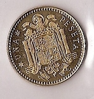 Monedas - España - Juan Carlos I (pesetas) - 1975 *79 - 001 peseta - Click en la imagen para cerrar