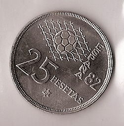 Monedas - España - Juan Carlos I (pesetas) - 1980 *81 (futb) - 025 pesetas - Click en la imagen para cerrar