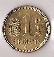 Monedas - España - Juan Carlos I (pesetas) - 1980 *81 (futb) - 001 peseta - Click en la imagen para cerrar