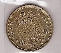 Monedas - España - Juan Carlos I (pesetas) - 1975 *76 - 001 peseta - Click en la imagen para cerrar