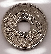 Monedas - España - Juan Carlos I (pesetas) - 1999 - 025 pesetas - Click en la imagen para cerrar