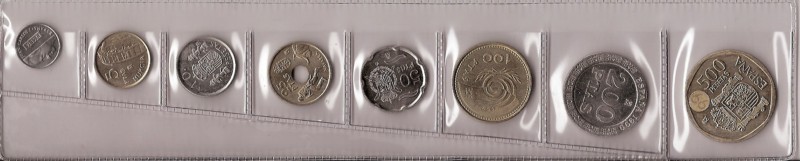 Münzen - Spanien - Juan Carlos I (Peseten) - 1999 - Komplettes Jahr