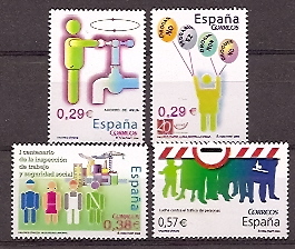 Sellos - Países - España - 2º Cent. (Series Completas) - Juan Carlos I - 2006 - 4225/28 - ** - Click en la imagen para cerrar
