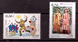 Sellos - Países - España - 2º Cent. (Series Completas) - Juan Carlos I - 2001 - 3806/07 - ** - Click en la imagen para cerrar