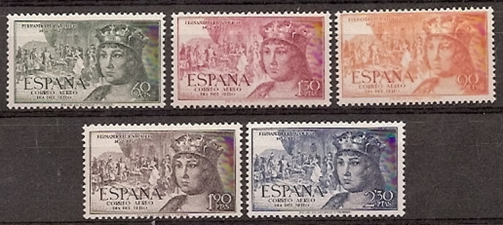 Sellos - Países - España - 2º Cent. (Series Completas) - Estado Español - 1952 - 1111/15 - **