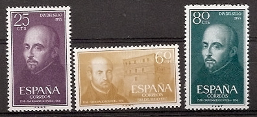 Sellos - Países - España - 2º Cent. (Series Completas) - Estado Español - 1955 - 1166/68 - **