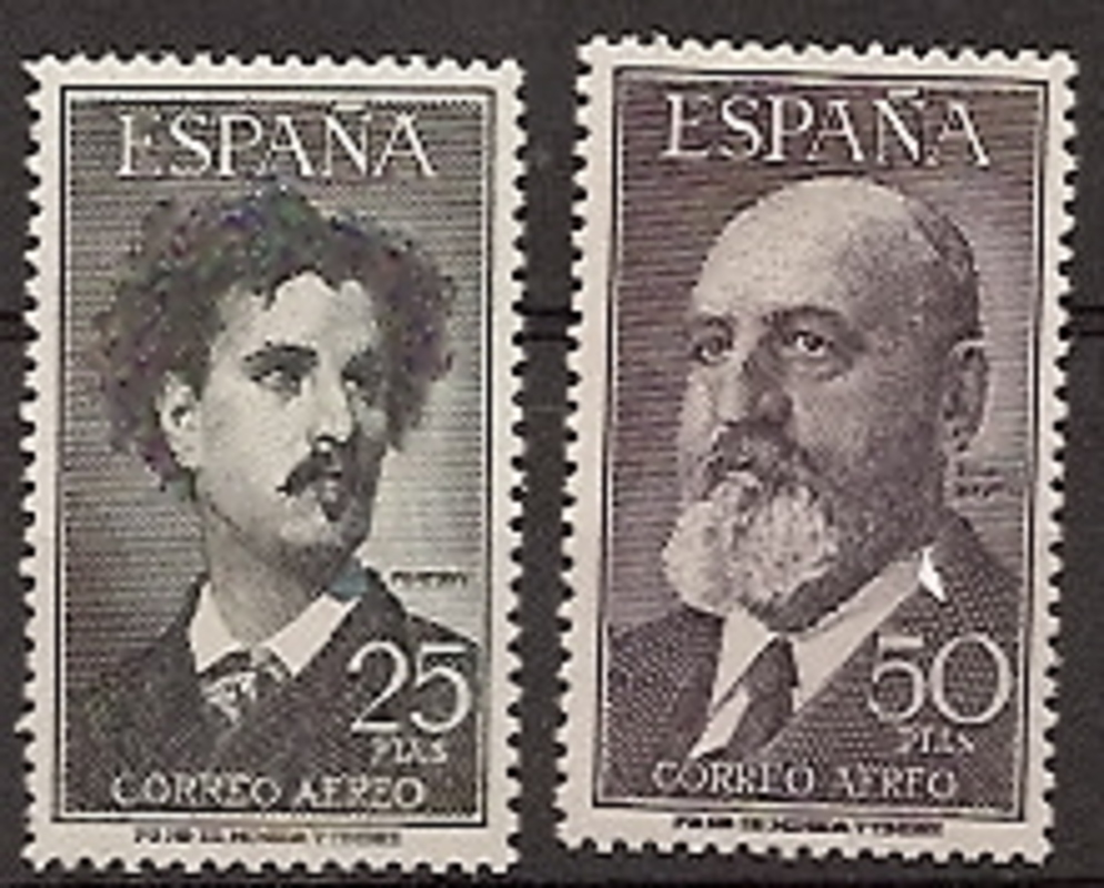 Sellos - Países - España - 2º Cent. (Series Completas) - Estado Español - 1955 - 1164/65 - **
