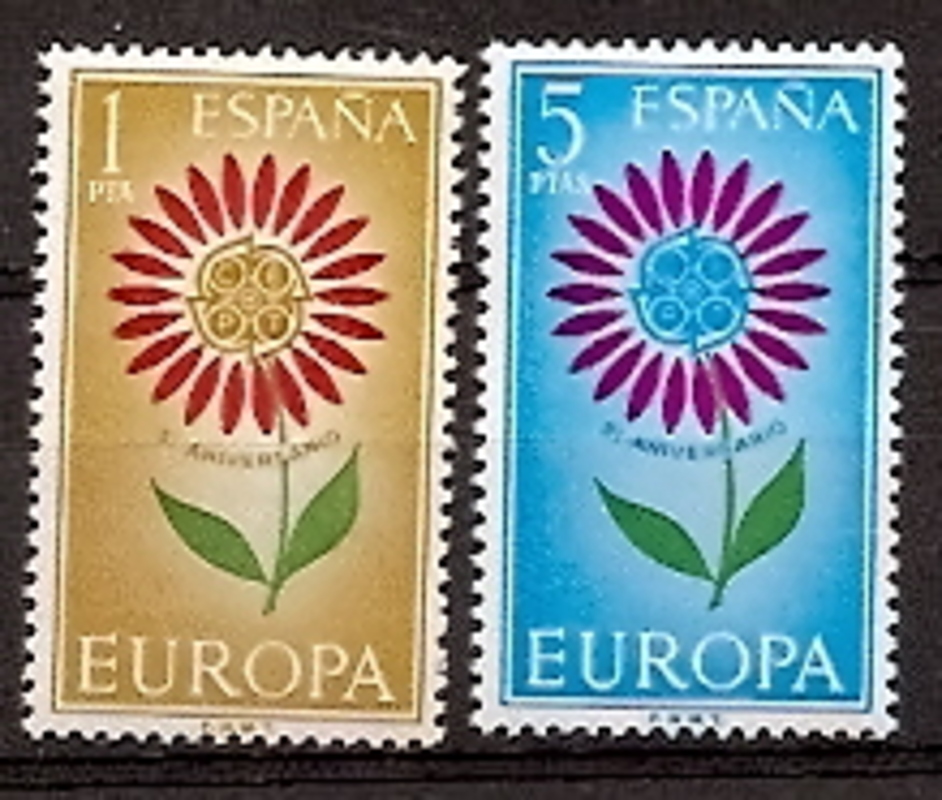 Sellos - Países - España - 2º Cent. (Series Completas) - Estado Español - 1964 - 1613/14 - **
