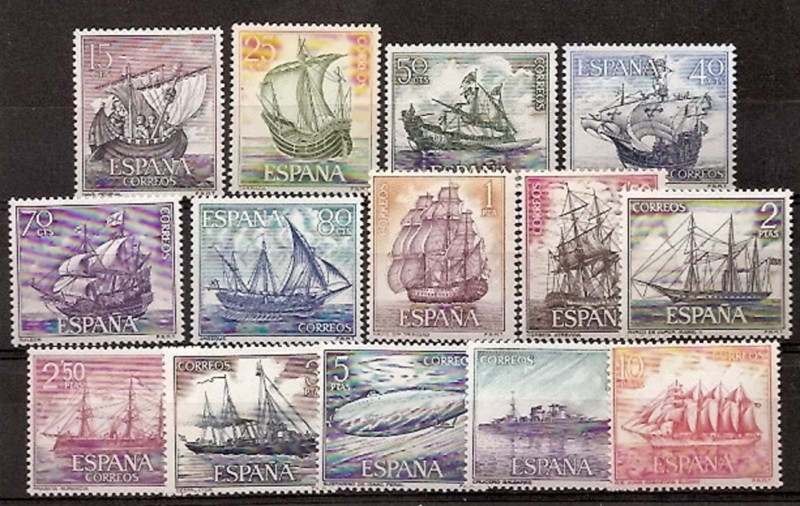 Sellos - Países - España - 2º Cent. (Series Completas) - Estado Español - 1964 - 1599/1612 - **