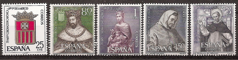 Sellos - Países - España - 2º Cent. (Series Completas) - Estado Español - 1963 - 1521/25 - **