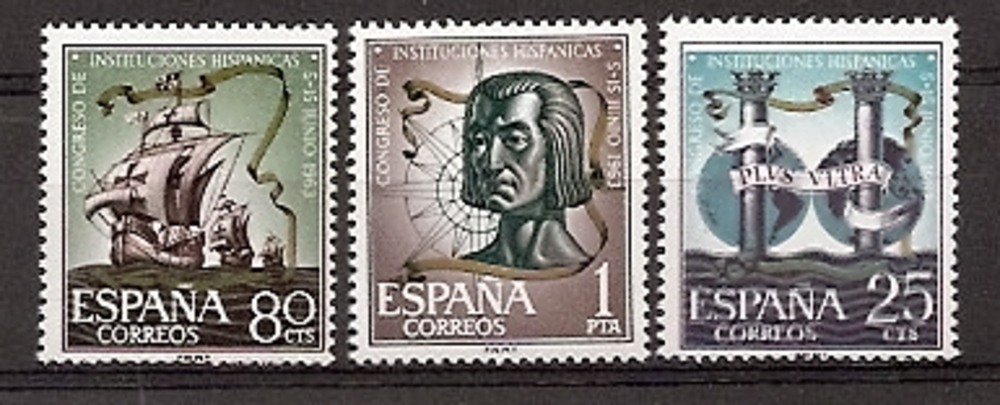 Sellos - Países - España - 2º Cent. (Series Completas) - Estado Español - 1963 - 1513/15 - **