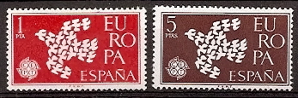 Stamps - Countries - Spain - 2nd Cent. (Complete Series) - Estado Español - 1961 - 1371/72 - **