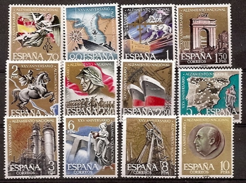 Stamps - Countries - Spain - 2nd Cent. (Complete Series) - Estado Español - 1961 - 1353/64 - **